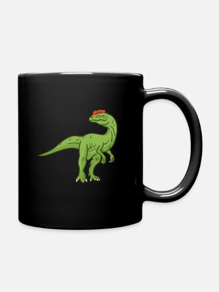 Dilophosaurus Dinosaurier Geschenk - Tasse einfarbig - Schwarz