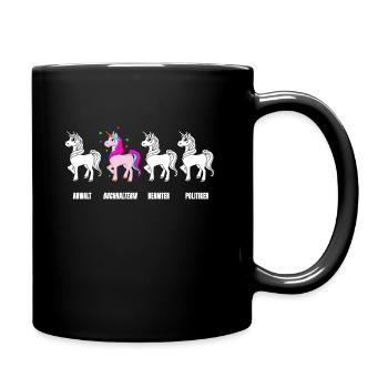 Lustig Buchhalterin Steuerberaterin Fibu Geschenk - Tasse einfarbig - Schwarz - Rechts