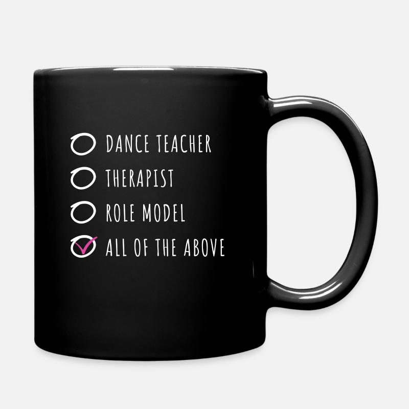 Tanzlehrer Design - Tasse einfarbig - Schwarz