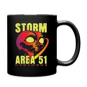 Storm Area 51 - Tasse einfarbig - Schwarz - Rechts