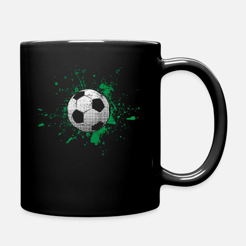 Fußball - Tasse einfarbig - Schwarz