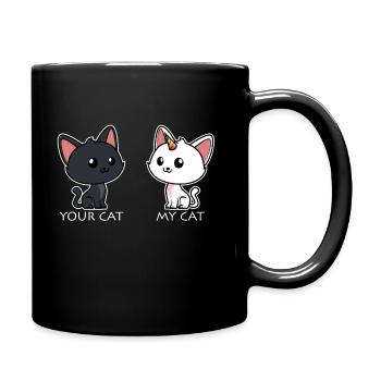 Ton chat Mon chat - Mug uni - noir - Droite