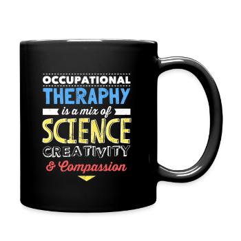 Funny Occupational Therapist Gifts Science - Full Colour Mug - black - Right