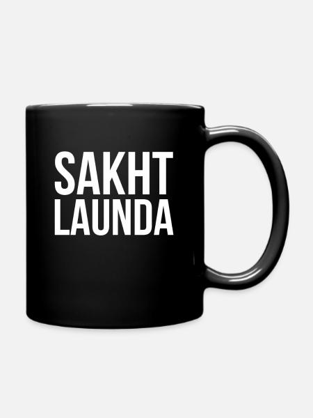 Sakht Launda Tough Guy Hindi Urdu Punjabi Munday - Full Colour Mug - black