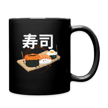 Sushi - Tasse einfarbig - Schwarz - Rechts