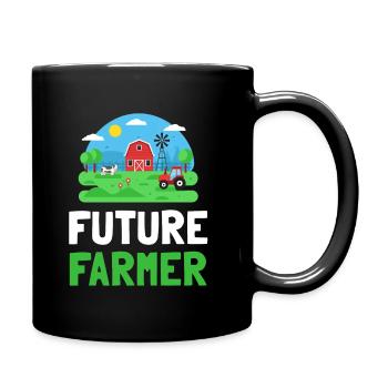 Future Farmer Barn Cow Cochon Imprimer - Mug uni - noir - Droite