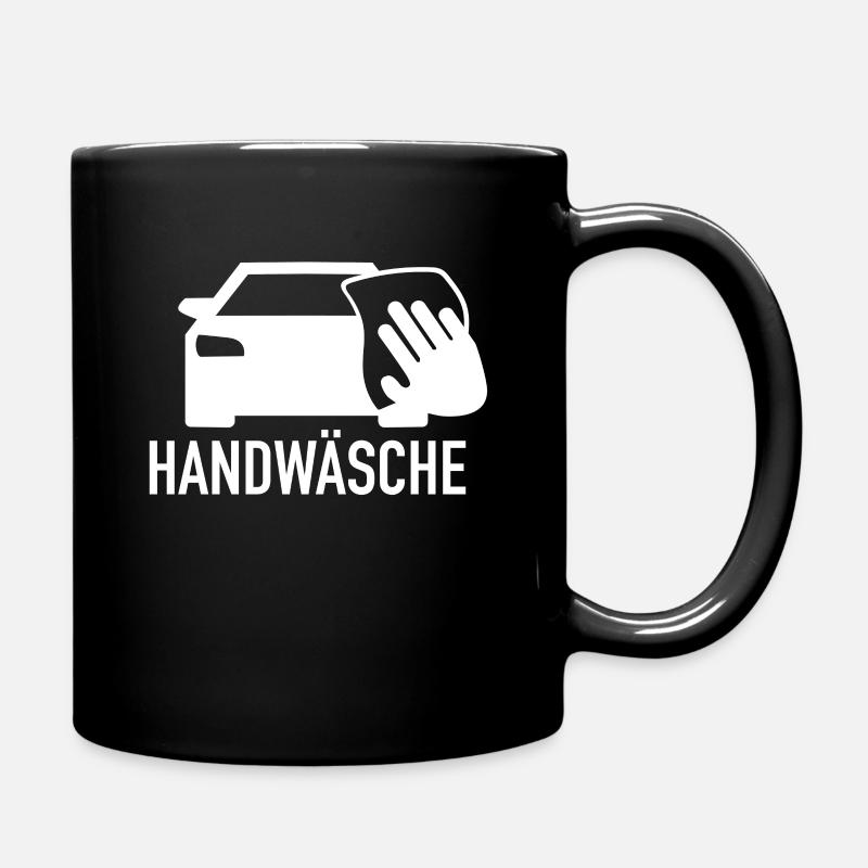 Handwäsche Autopflege - Tasse einfarbig - Schwarz