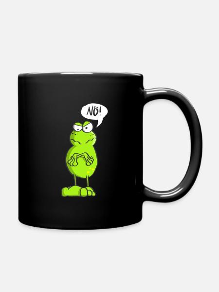 Statement Frosch Nö! - Tasse einfarbig - Schwarz