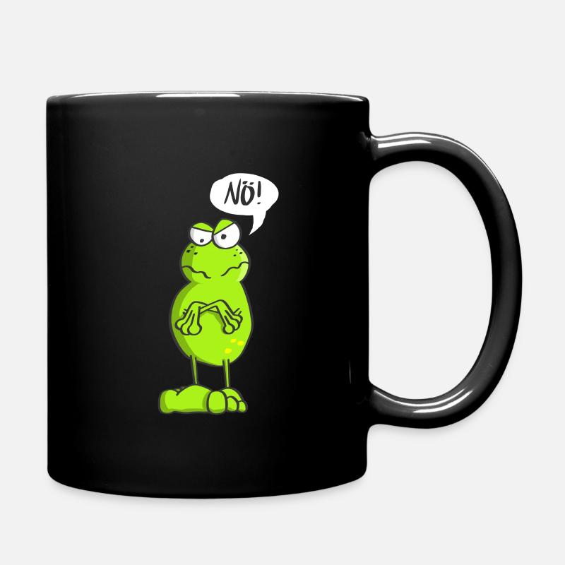 Statement Frosch Nö! - Tasse einfarbig - Schwarz