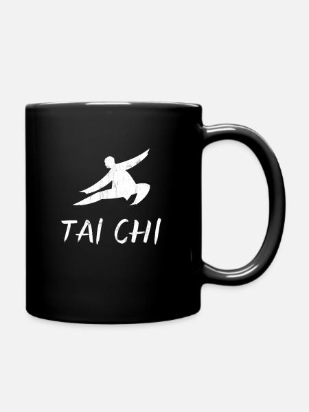 Impression d'arts martiaux graphiques de Tai Chi - Mug uni - noir