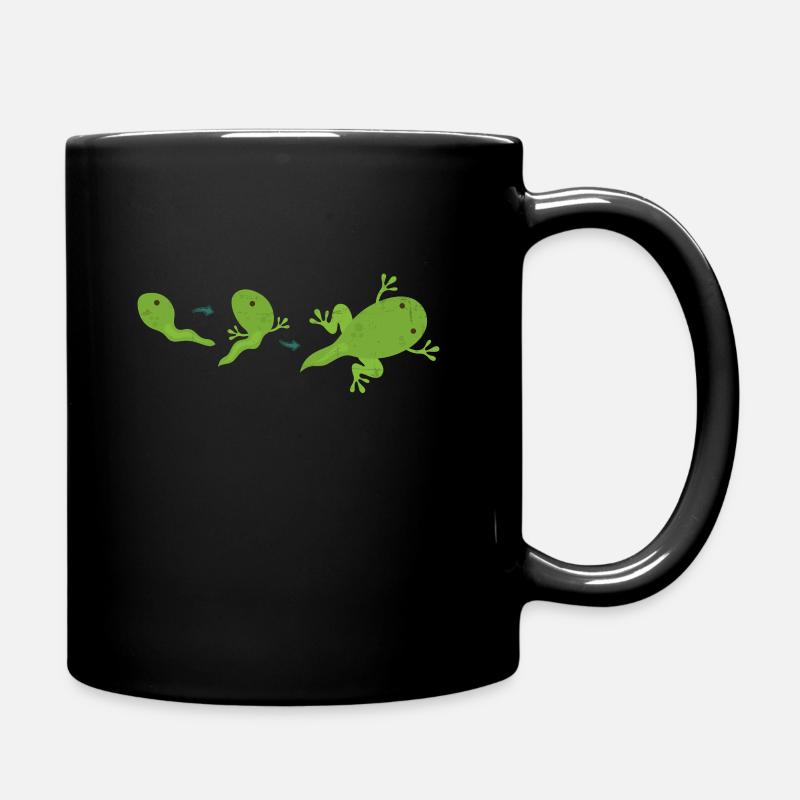 Amphibien de taureau de têtard de crapaud de cycle de vie de grenouille - Mug uni - noir