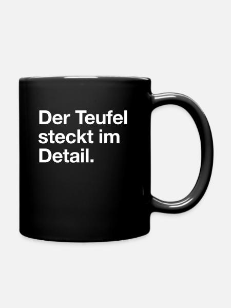 Auto-Detailing Detailer Polishing Fahrzeugpflege - Tasse einfarbig - Schwarz