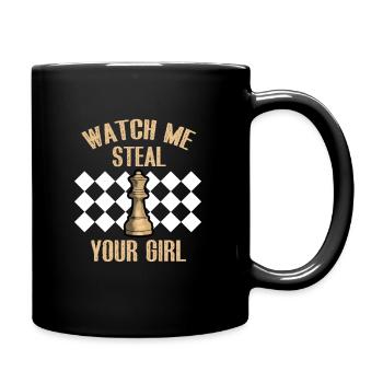 Jeu d'échecs de stratégie d'échecs jeu cadeau de - Mug uni - noir - Droite
