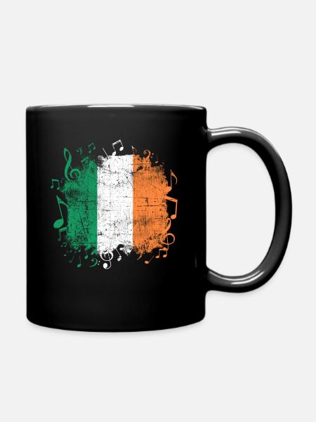 Irland Musik - Tasse einfarbig - Schwarz