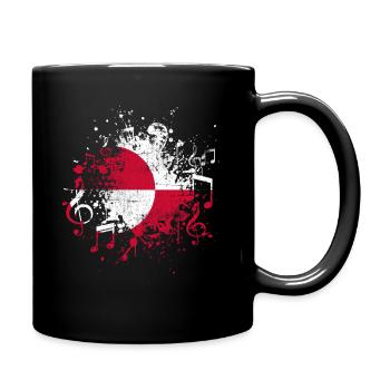 Groenland Musique - Mug uni - noir - Droite