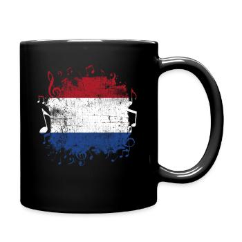 Hollande Musique - Mug uni - noir - Droite