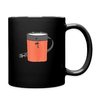 Climbing Chalk Bag Rock Climber Boulder Gift - Full Colour Mug - black - Right