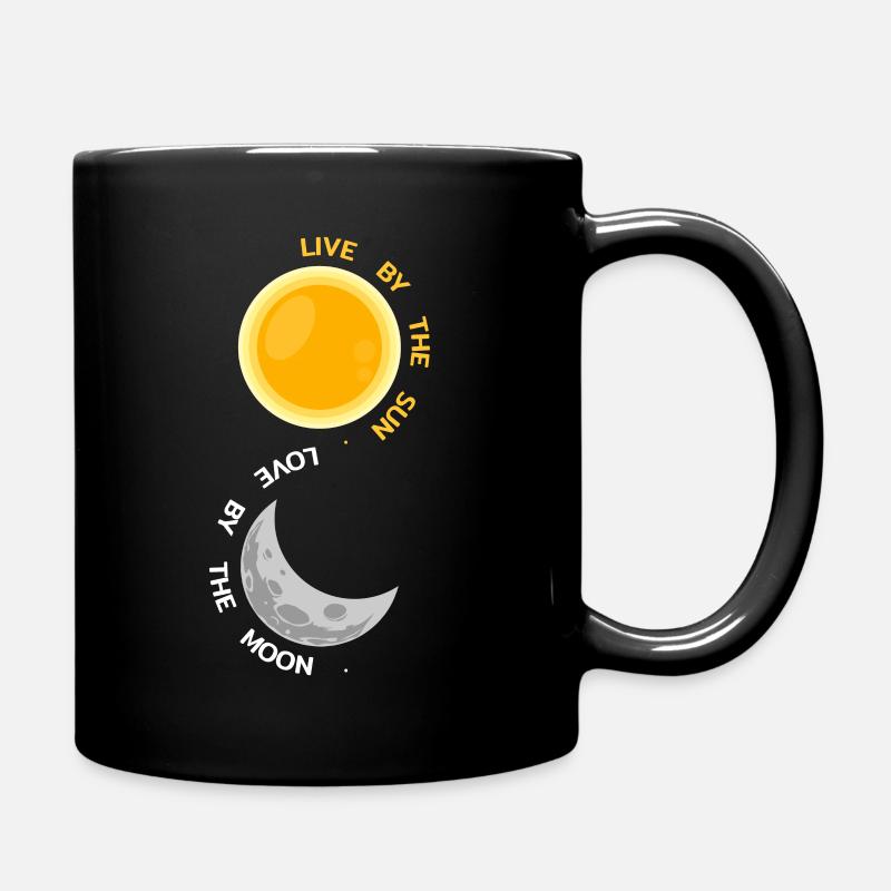 Soleil et lune - Mug uni - noir