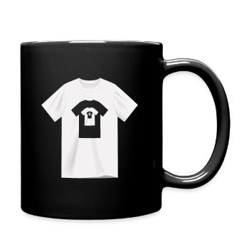 Optische Täuschung - In einem Trippy - Tasse einfarbig - Schwarz - Rechts