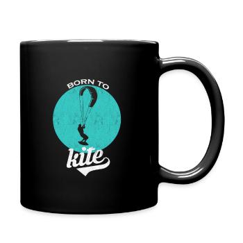 Born to Kite Kite Surfer Surfing Gift - Full Colour Mug - black - Right
