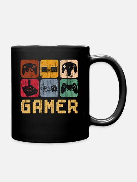 Gamer Zocken Console Video Game - Tasse einfarbig - Schwarz