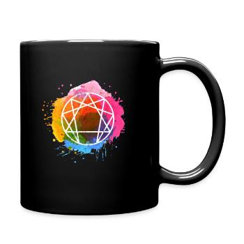 Aquarelle de l'Ennéagramme - Mug uni - noir - Droite