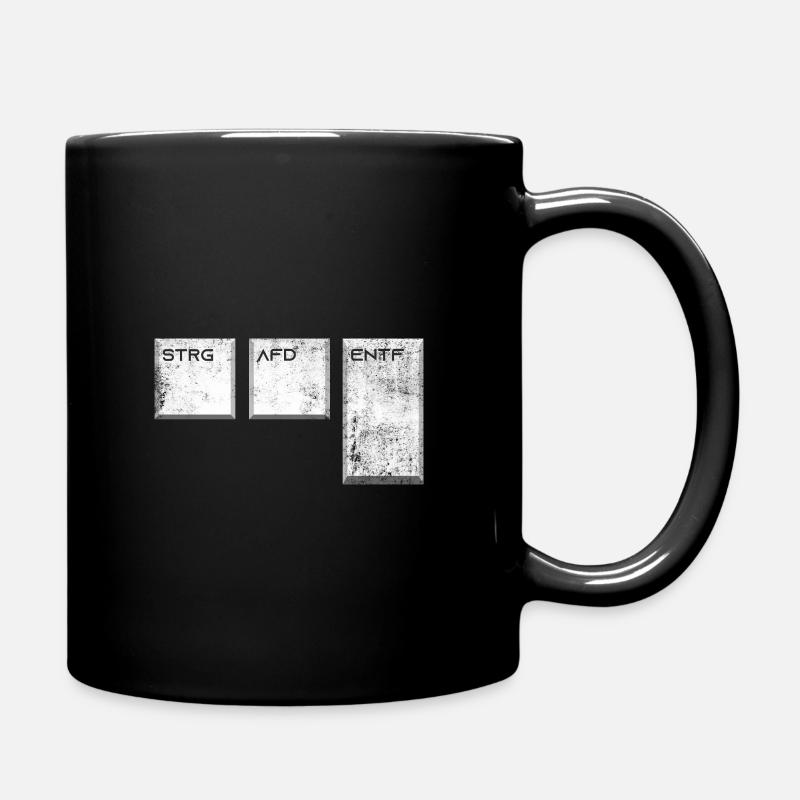 Ctrl Afd Del Anti racisme fascisme - Mug uni - noir