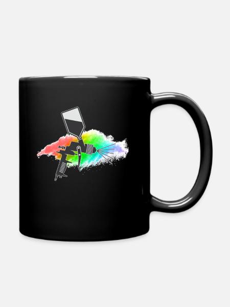 peinture - Mug uni - noir