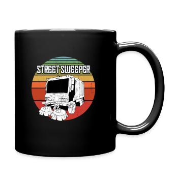 Vintage Street Sweeper Occupation Retro Graphic - Full Colour Mug - black - Right