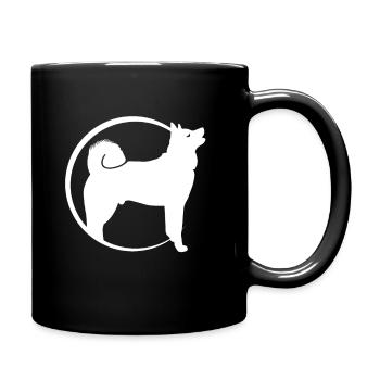 Akita Inu - Full Colour Mug - black - Right