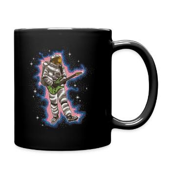 Astronaut Guitarist - Space Guitar - Full Colour Mug - black - Right