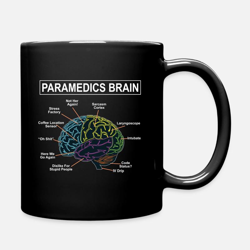 Sanitäter Gedanken - Tasse einfarbig - Schwarz