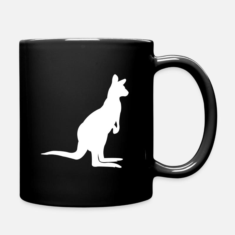 kangourou - Mug uni - noir