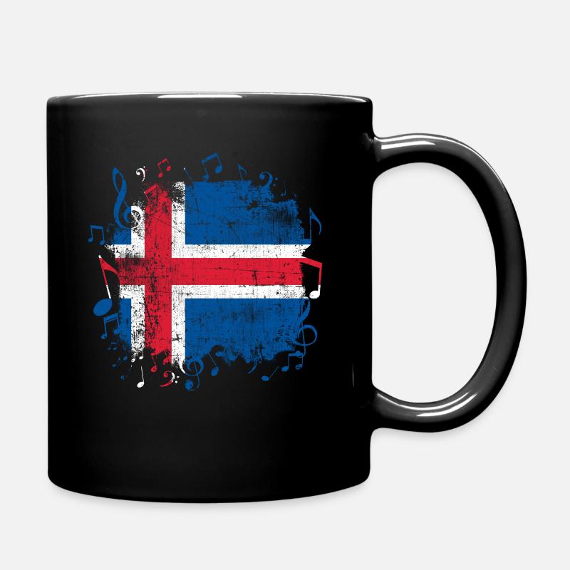 Island Musik - Tasse einfarbig - Schwarz