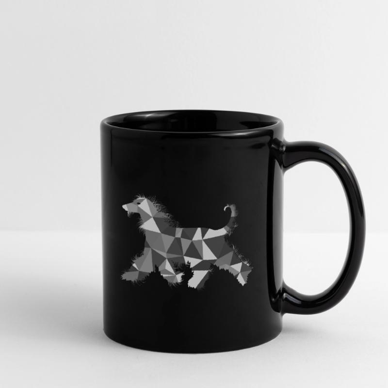 Lévrier afghan polygone Mug uni
