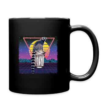Lemurs gang - Full Colour Mug - black - Right