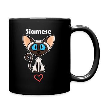 Siamese - Full Colour Mug - black - Right