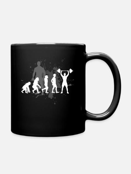 Trainieren Kraftsport - Tasse einfarbig - Schwarz