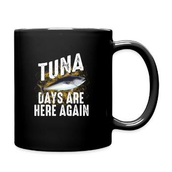 Funny Tuna Fishing Freshwater Saltwater Fish Gift - Full Colour Mug - black - Right