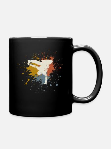 Breakdance retro - Tasse einfarbig - Schwarz