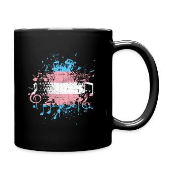 Transgender music - Full Colour Mug - black - Right