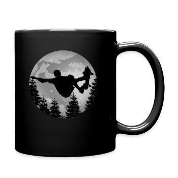 Skateboard - Tasse einfarbig - Schwarz - Rechts