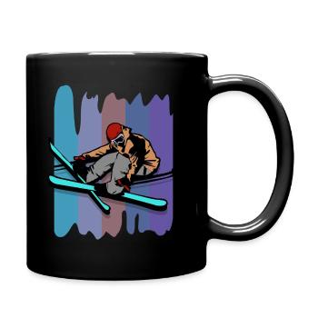 Ski acrobatique - Mug uni - noir - Droite