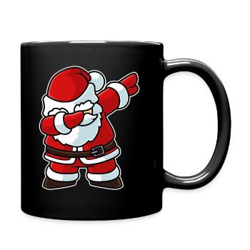 Dabbing Santa - Full Colour Mug - black - Right