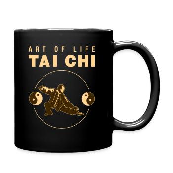 Tai Chi - Tasse einfarbig - Schwarz - Rechts