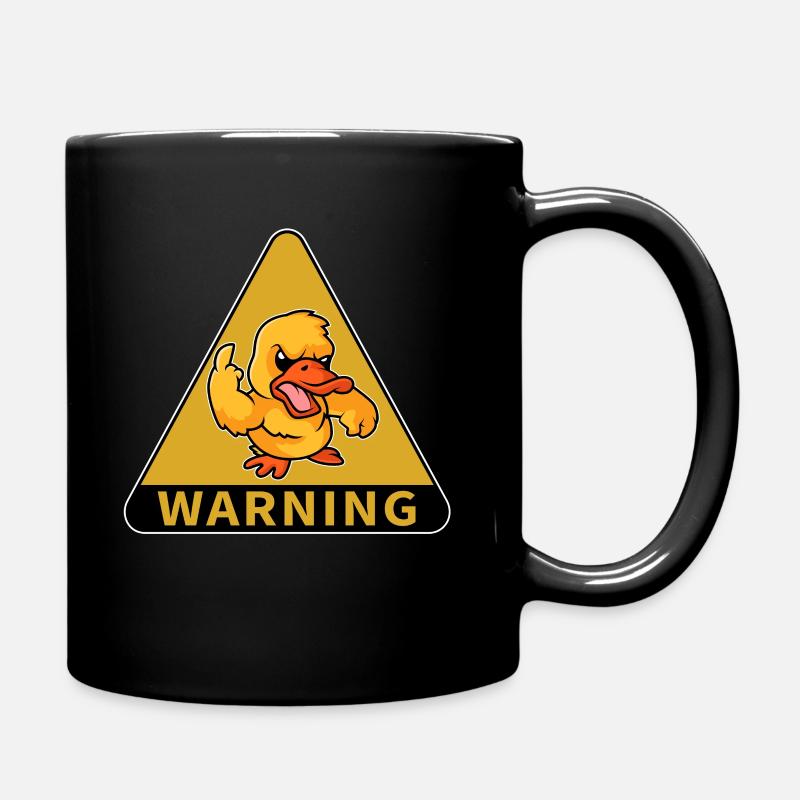 Avertissement sur le canard - Mug uni - noir