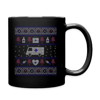 Ugly Christmas Hospital - Full Colour Mug - black - Right