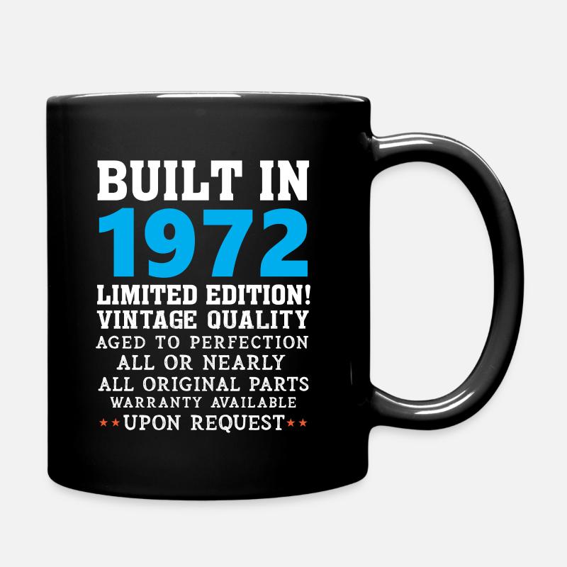 Built in 1972 - Built in 1972 - Full Colour Mug - black