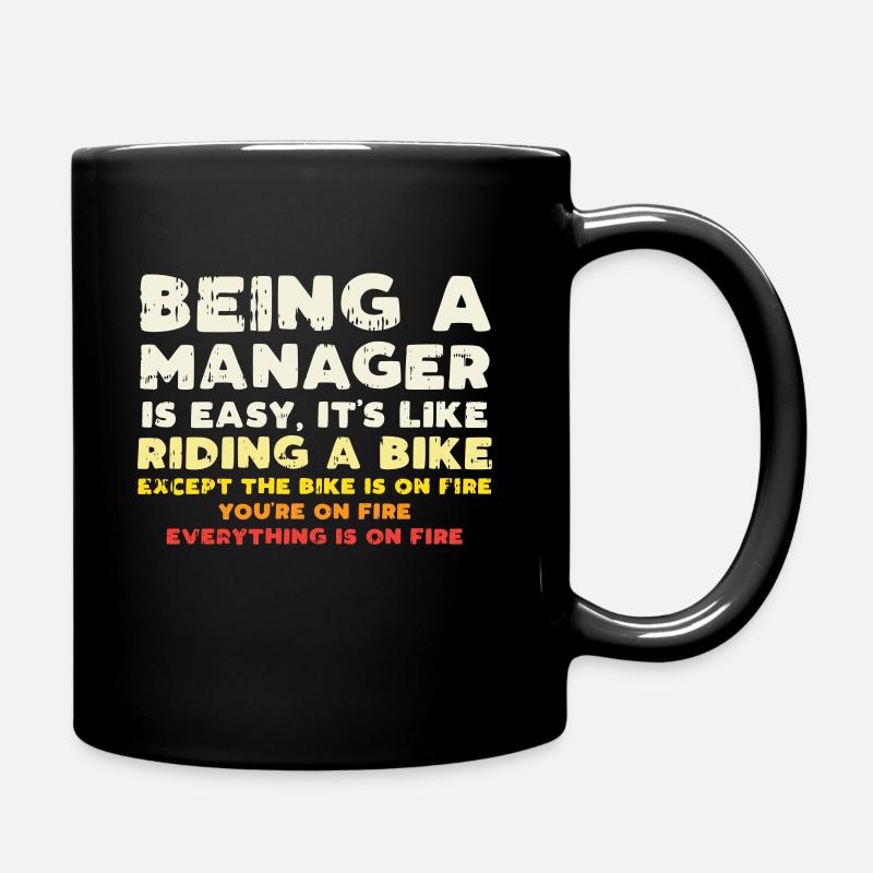 Manager Spruch Lustig - Tasse einfarbig - Schwarz