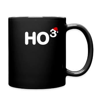 Ho Ho Ho hoch 3 - Santa Claus Santa Claus Motif - Full Colour Mug - black - Right